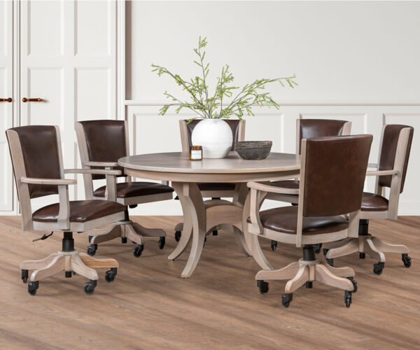 Roll On Leather Dining Collection