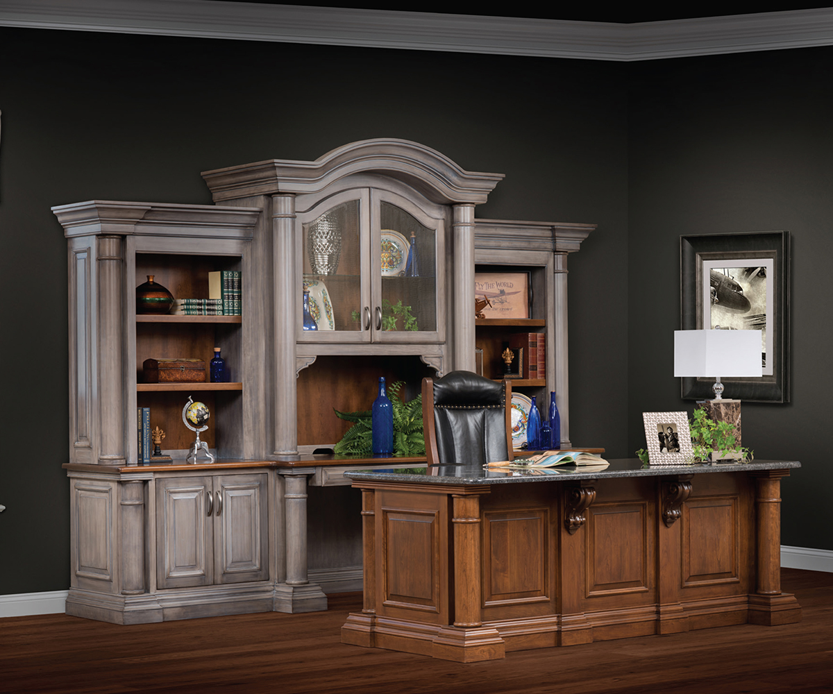 Paris 129" Base & Three Piece Hutch - Image 2