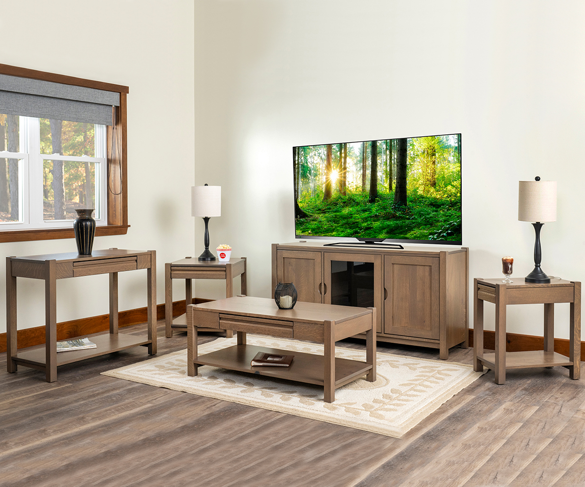 Fresno Enclosed End Table with Magazine Rack - Image 2