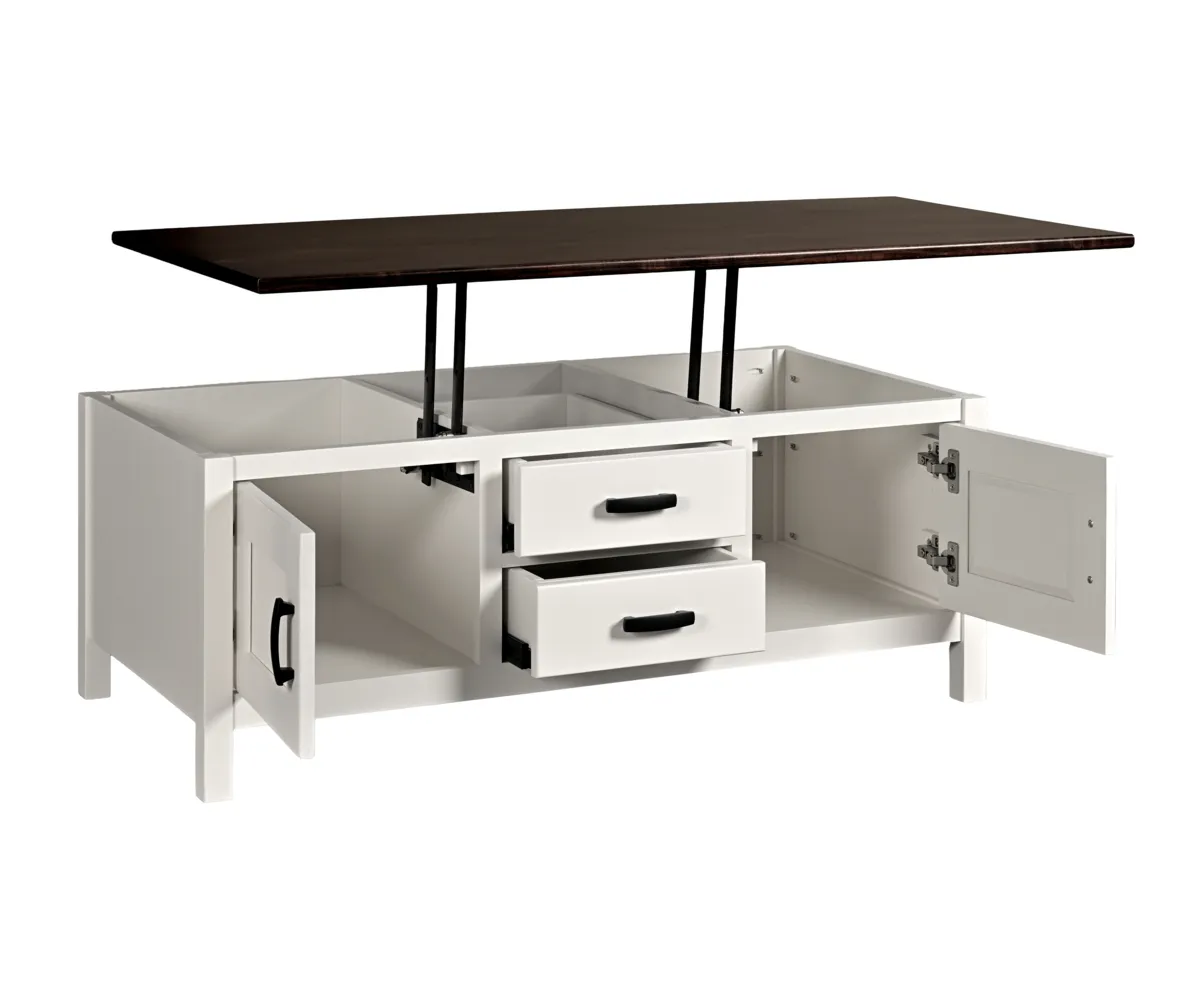 Capri Enclosed Lift Top Coffee Table - Image 2