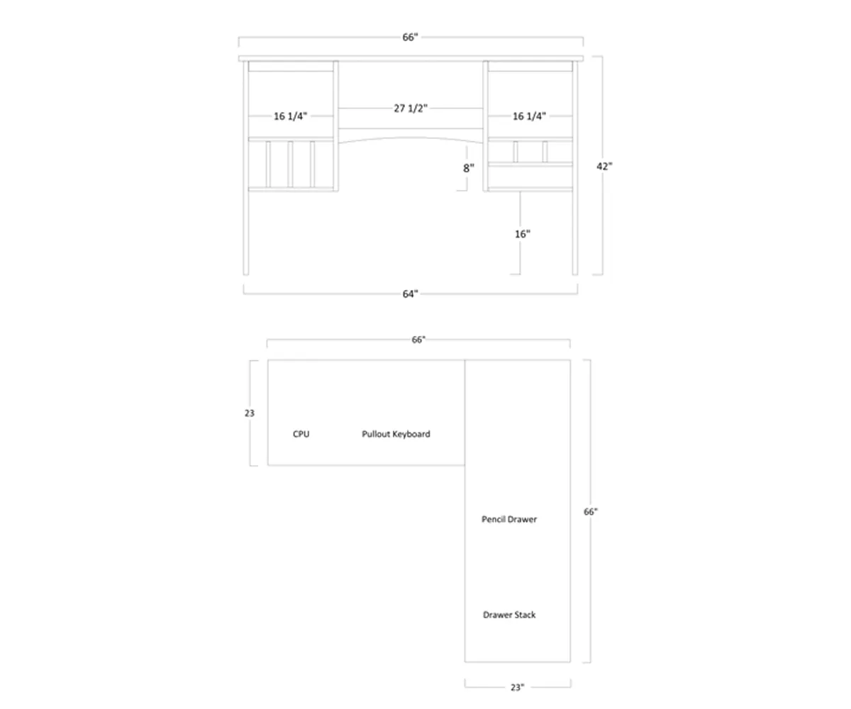 Manhattan Corner Desk & Hutch - Image 3