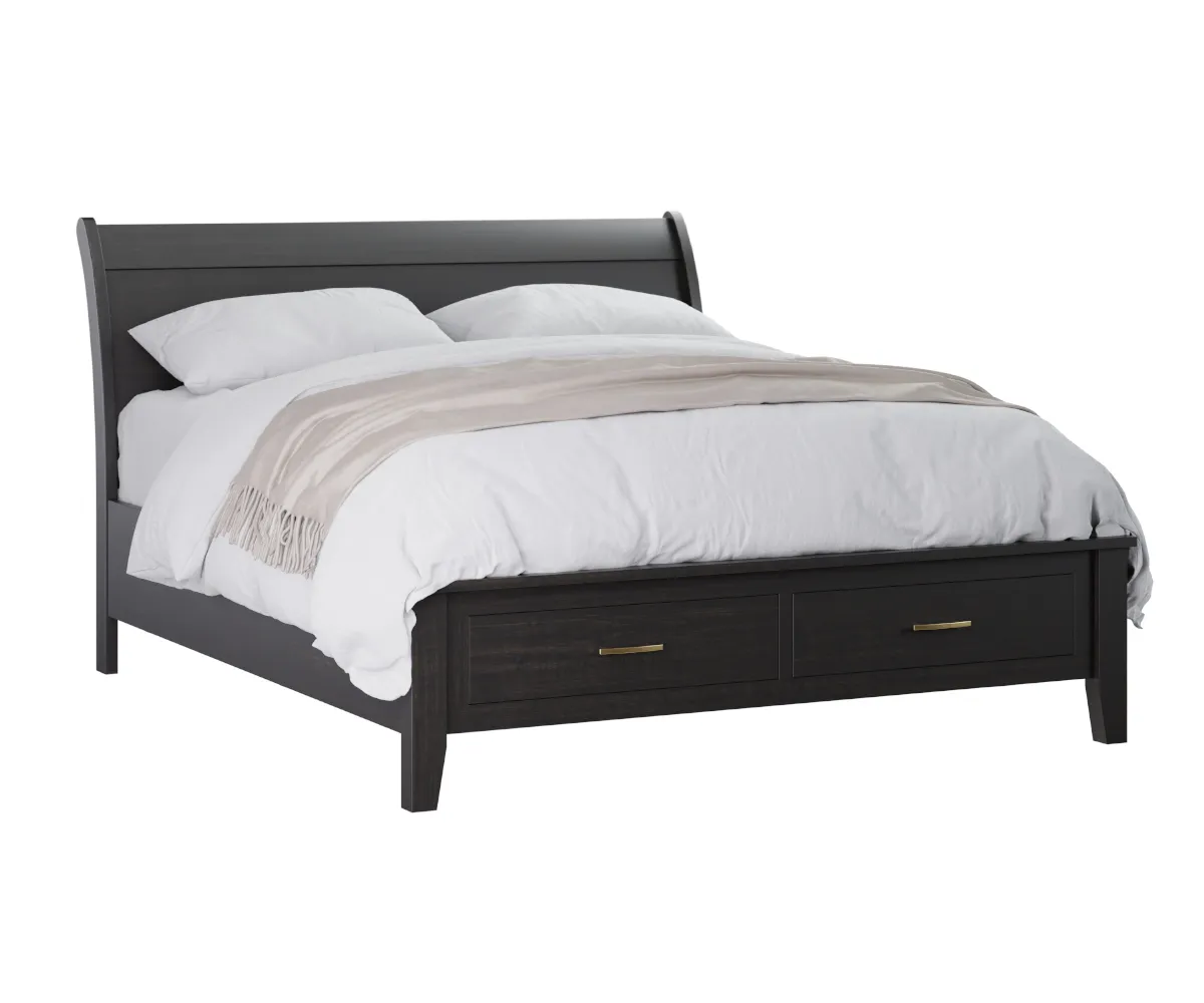 Lakeside Bed with Storage Footboard