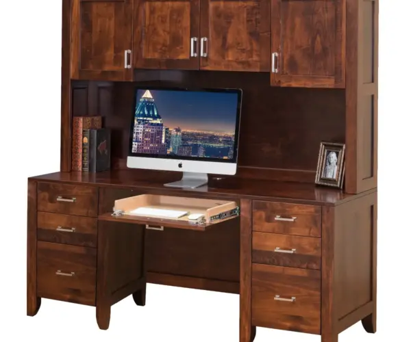 Computer Desk with Hutch